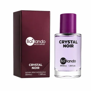 عطر جیبی زنانه بایلندو مدل Crystal Noir با رایحه گرم و تلخ حجم 35 میلی‌لیتر