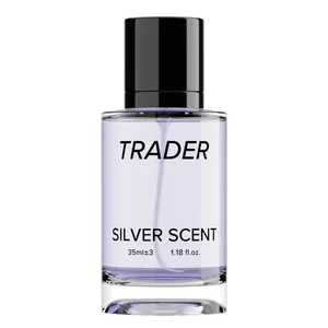 عطر جیبی مردانه تریدر مدل سیلورسنت با رایحه گرم حجم ۳۵ میلی‌لیتر