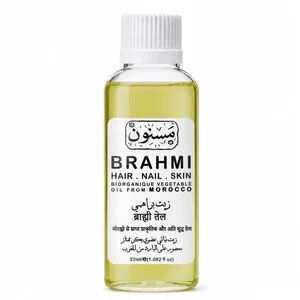 روغن براهمی نرم کننده و ضد ریزش مسنون مدل بیو ارگانیک مناسب برای مو و پوست سر سازگار با انواع مو حجم ۳۲ میلی‌لیتر