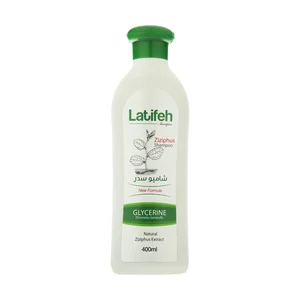 شامپو مو لطیفه مدل Glycerine حجم 400 میلی لیتر