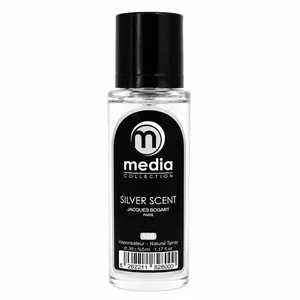 عطر جیبی مردانه مدیا مدل Silver Scent با رایحه تند و چوبی حجم 35 میلی‌لیتر