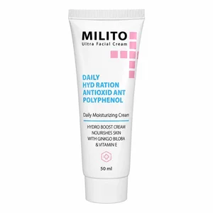 کرم مرطوب‌کننده میلیتو مدل DAILY HYDRATION حجم 50 میلی‌لیتر مناسب انواع پوست و ناحیه دست
