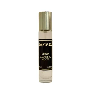 عطر جیبی مردانه عطریات مدل شیخ کلاسیک 77 با رایحه گرم حجم 30 میلی‌لیتر