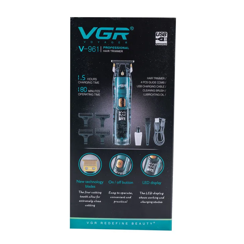 ماشین اصلاح موی سر و صورت وی جی ار مدل V-961 - تصویر 2