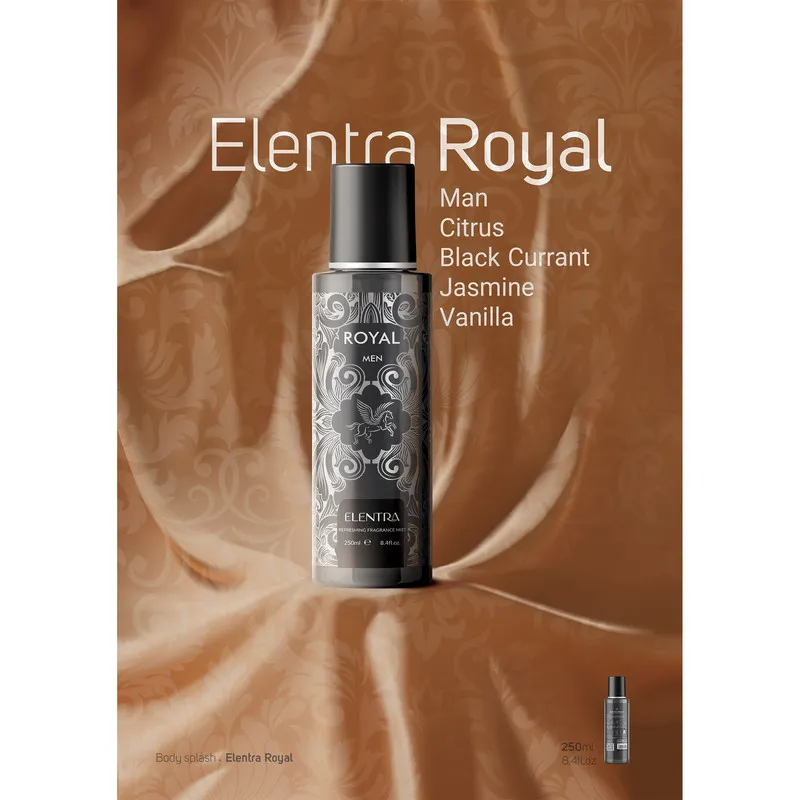 بادی اسپلش مردانه النترا مدل Royal حجم 250 میلی لیتر - تصویر 3