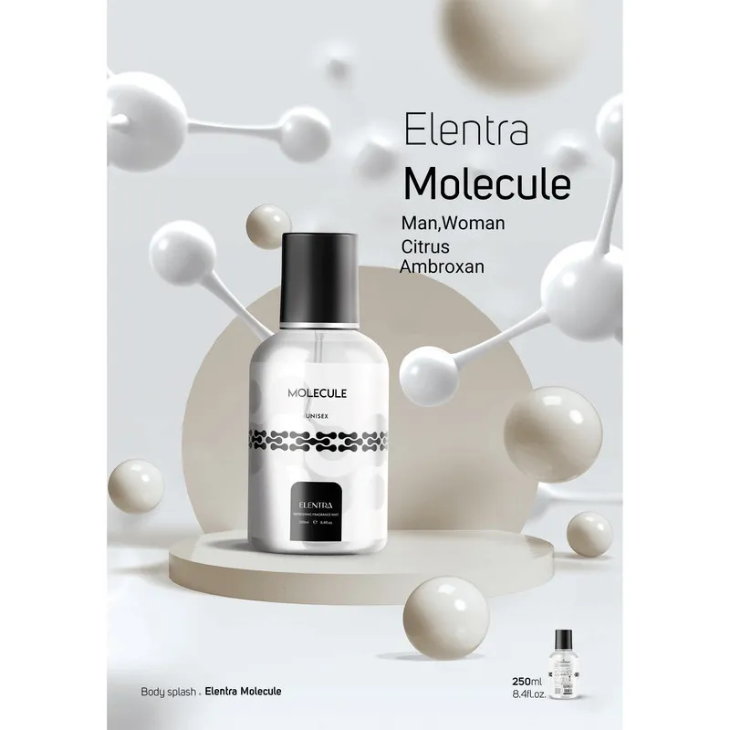 بادی اسپلش مردانه النترا مدل Molecule حجم 250 میلی لیتر - تصویر 2