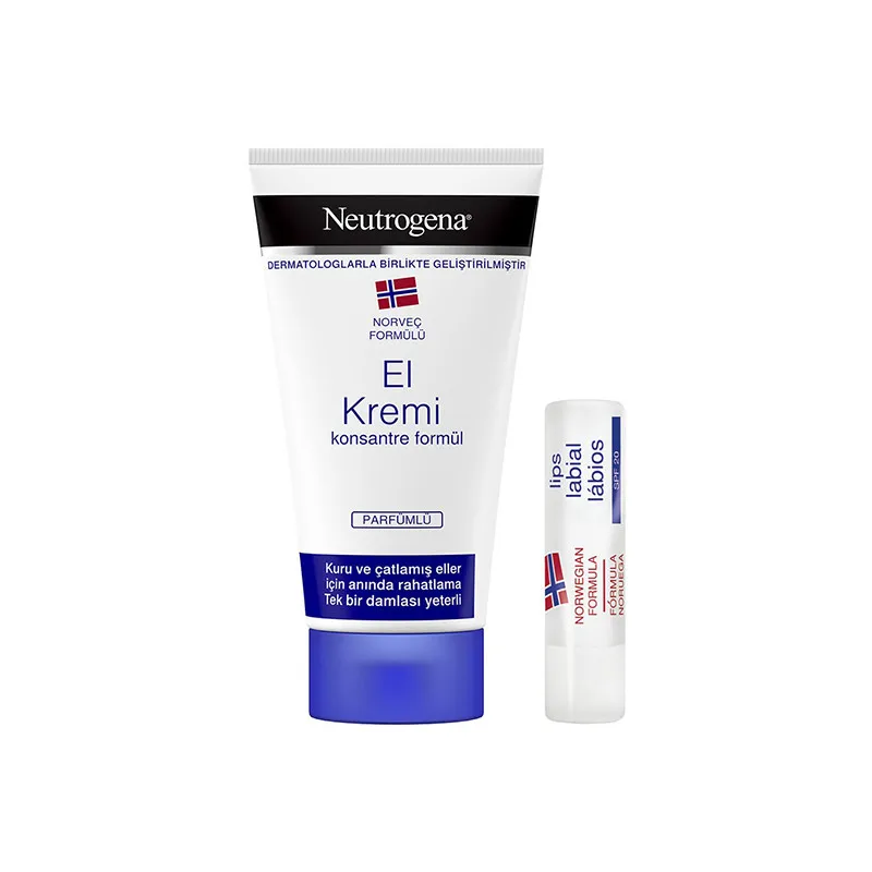کرم مرطوب کننده نوتروژینا مدل EI Kremi حجم 75 میلی لیتر به همراه بالم لب - تصویر 2
