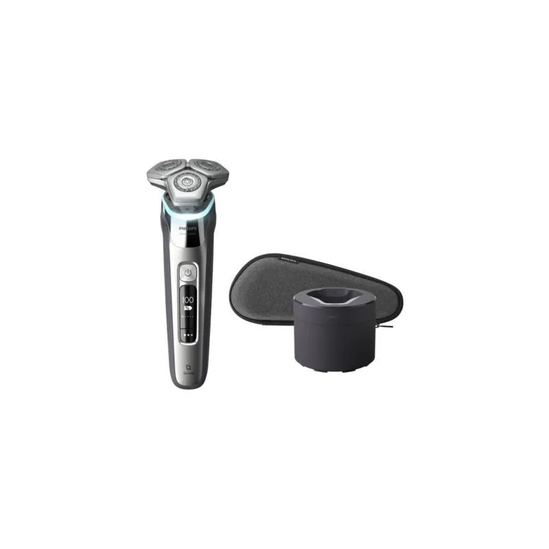 ماشین اصلاح موی صورت فیلیپس مدل S9985 صفرزن چرخشی باتری‌قابل شارژ ضدآب با تیغه کربن استیل و طراحی ارگونومیک ساخت هلند - تصویر 6
