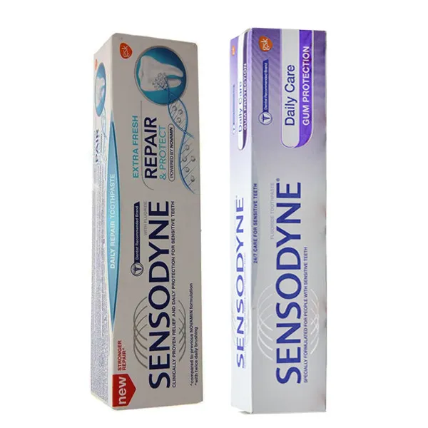 خمیر دندان سنسوداین مدل GUM Protection حجم 75 میلی لیتر به همراه خمیر دندان سنسوداین مدل Repair - تصویر 2
