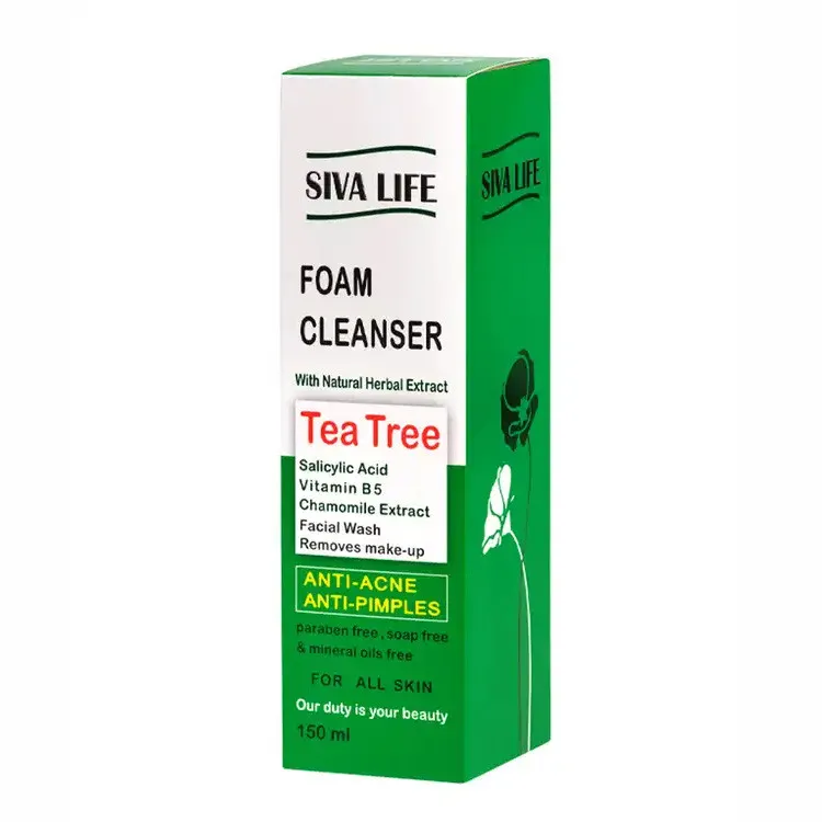 فوم شستشو صورت سیوا لایف مدل tea tree حجم 150 میلی لیتر - تصویر 2