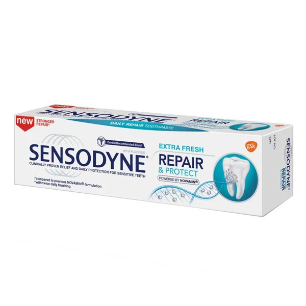 خمیر دندان سنسوداین مدل Repair Protect Daily Extra Fresh حجم 75 میلی لیتر - تصویر 2