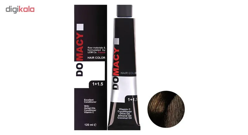 رنگ مو دوماسی سری شکلاتی شماره 4.7 حجم 120 میلی لیتر رنگ قهوه ای شکلاتی متوسط - تصویر 2