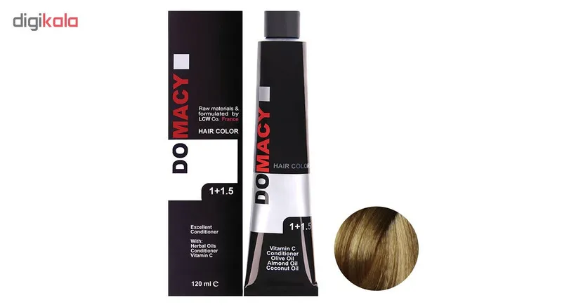 رنگ مو دوماسی سری شکلاتی شماره 7.7 حجم 120 میلی لیتر رنگ بلوند شکلاتی متوسط - تصویر 2