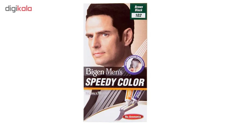 کیت رنگ مو بیگن سری speedy colour مدل brown black شماره 102 - تصویر 3