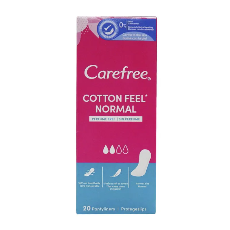 پد روزانه کرفری مدل Cotton Feel Normal بسته 20 عددی