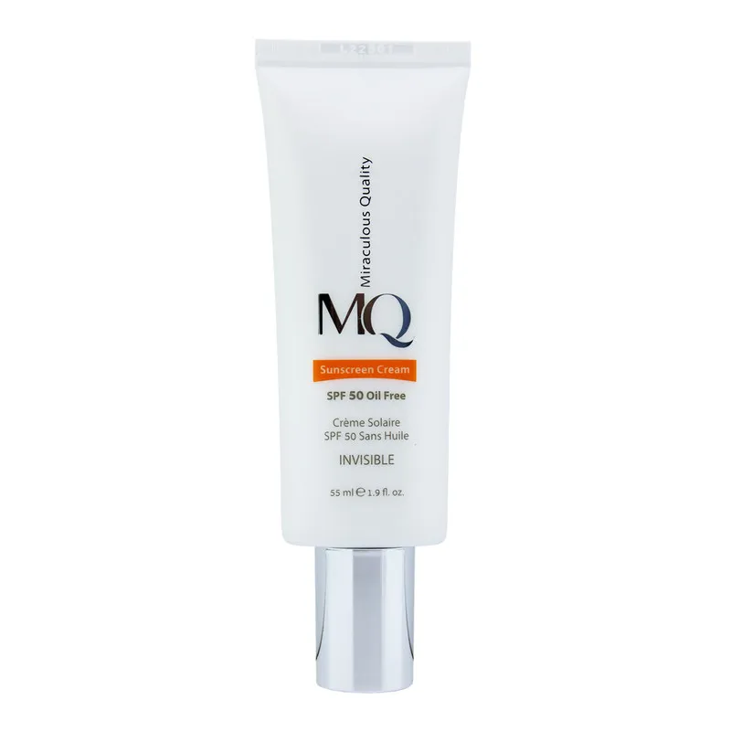 کرم ضدآفتاب بیرنگ ام کیو SPF50 مدل INVISIBLE، مناسب پوستهای چرب، حجم 55 میلیلیتر - تصویر 3