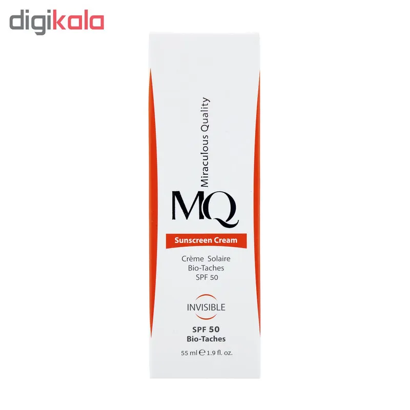 کرم ضدآفتاب بی‌رنگ ام کیو SPF50 مدل BIO TACHES مناسب انواع پوست، حجم 55 میلی‌لیتر - تصویر 4