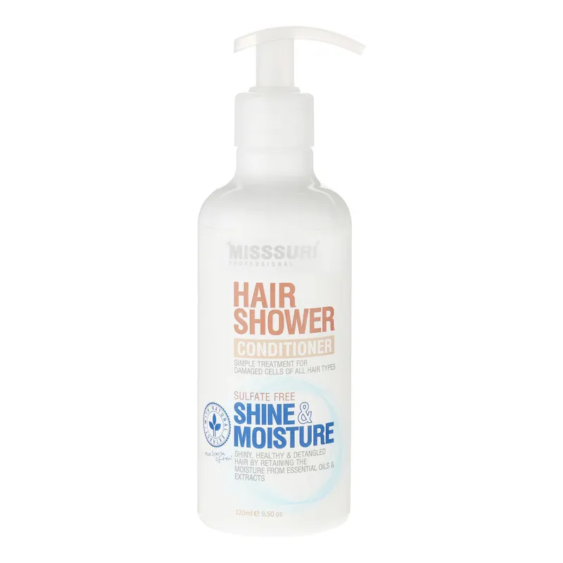 نرمکننده مو میسوری مدل Shine & Moisture حجم 320 میلیلیتر