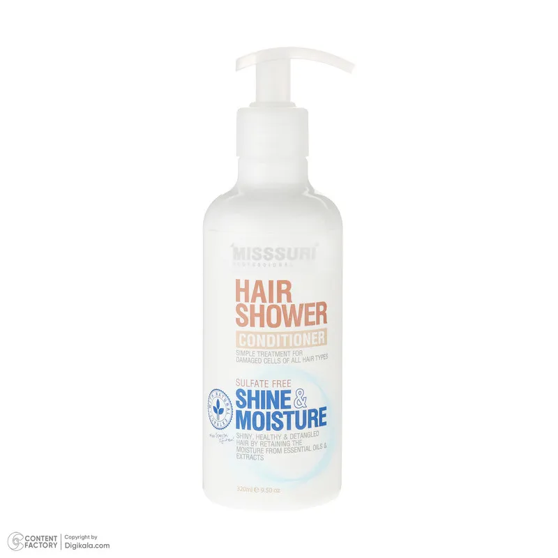 نرمکننده مو میسوری مدل Shine & Moisture حجم 320 میلیلیتر - تصویر 3