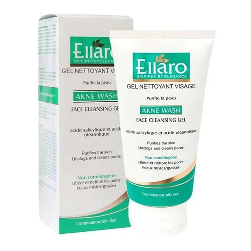 ژل شستشوی صورت الارو مدل AKNE WASH تحت لیسانس حجم 150 میلی لیتر - تصویر 2