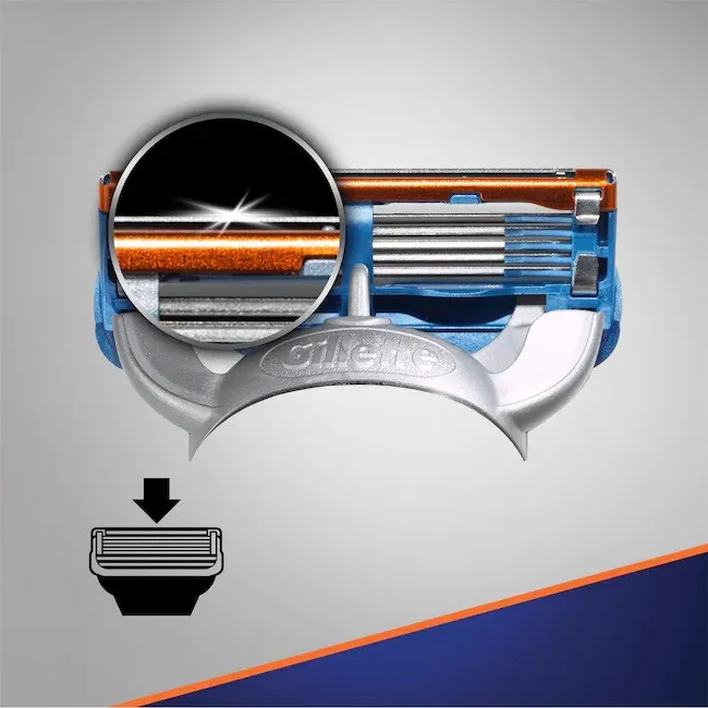 تیغ یدک ژیلت مدل Fusion Power بسته 6 عددی - تصویر 5