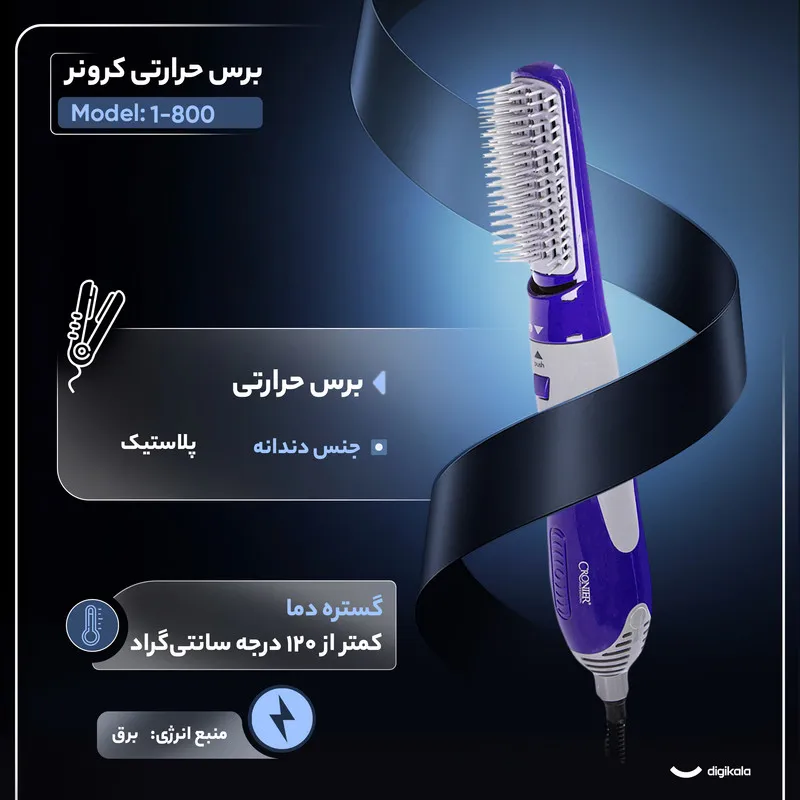 برس حرارتی کرونر مدل 800-1 - تصویر 3