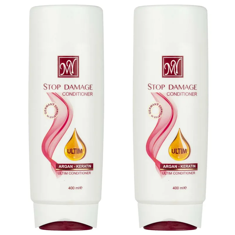 نرم کننده مو مای مدل Stop Damage حجم 400 میلی لیتر مجموعه 2 عددی - تصویر 2