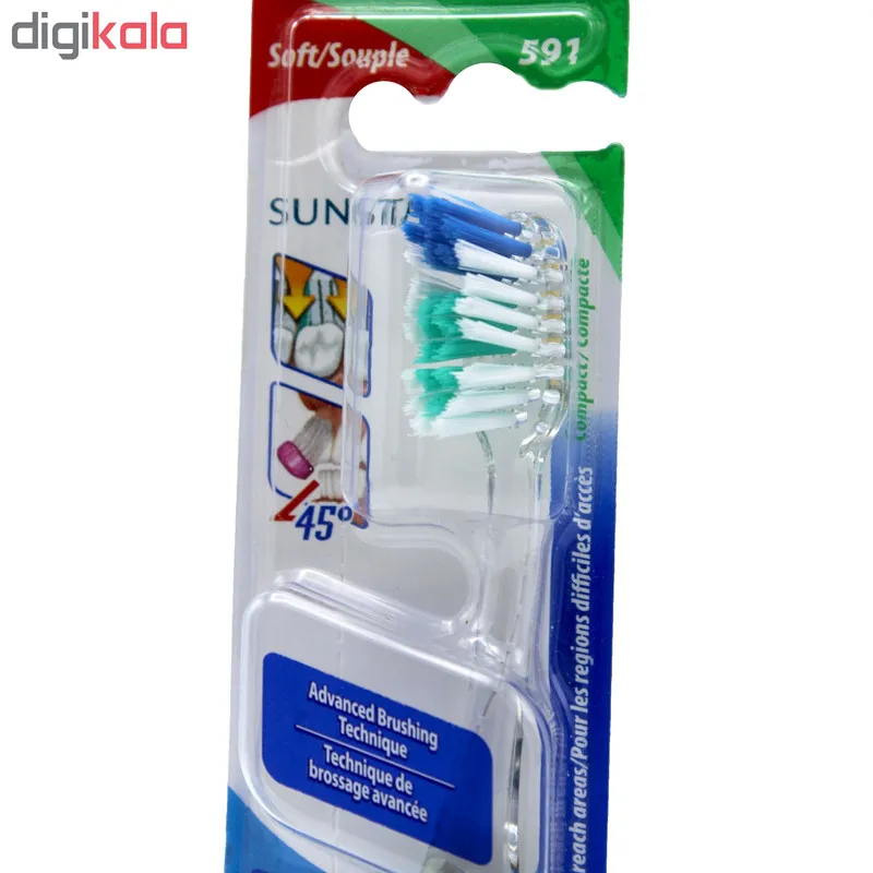 مسواک جی یو ام مدل Technique Complete Care با برس نرم - تصویر 3