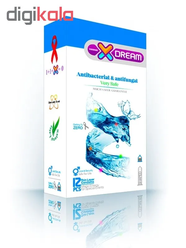 کاندوم ایکس دریم مدل Antibacterial بسته 12 عددی به همراه کاندوم تاخیری کدکس مدل Double Delay بسته 10 عددی - تصویر 3