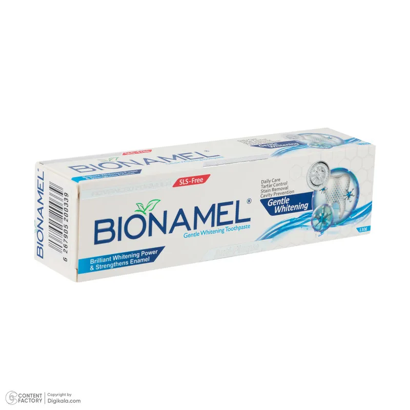 خمیر دندان سفید کننده بایونمل مدل Gentle Whitening با طعم نعناع وزن 130 گرم - تصویر 3