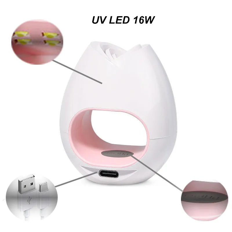 لاک خشک کن مدل انگشتی کد 16W-MINI - تصویر 2