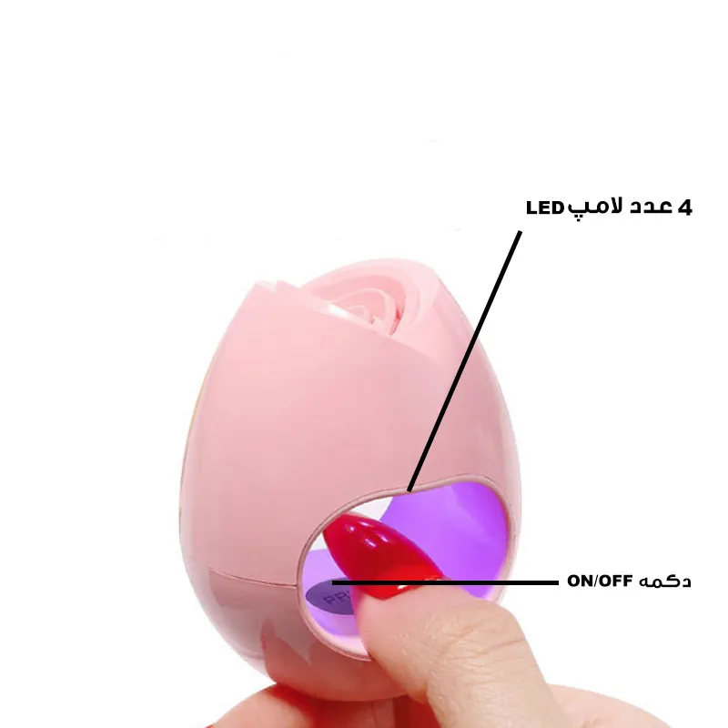 لاک خشک کن مدل انگشتی کد 16W-MINI - تصویر 4
