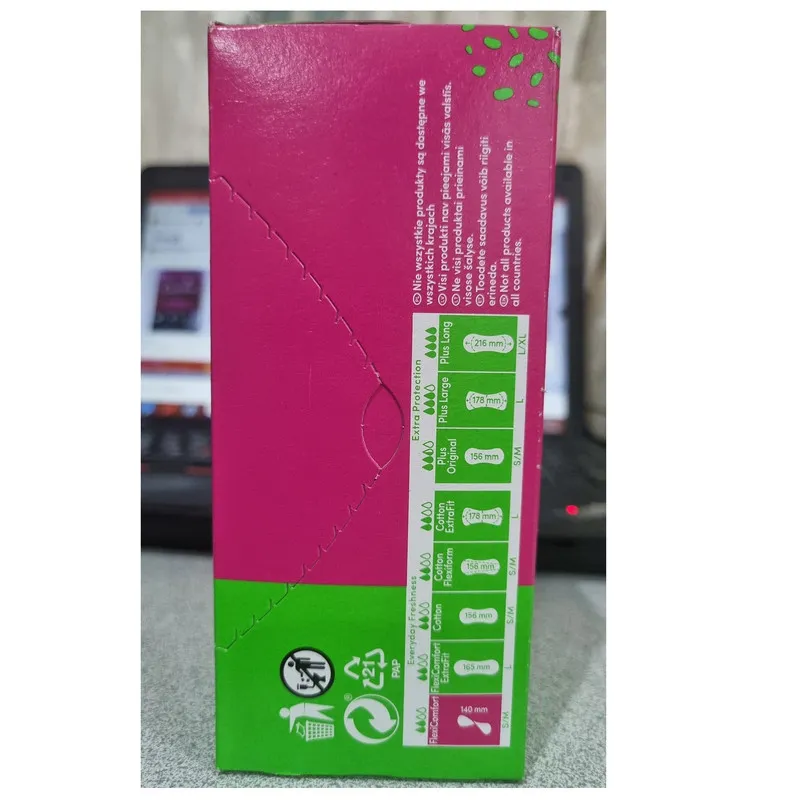 پد بهداشتی کرفری مدل flexicomfort سایز متوسط بسته 40 عددی - تصویر 2