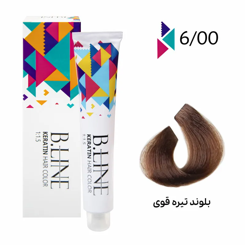 رنگ مو بی لاین شماره 6.00 حجم 100 میلی لیتر رنگ بلوند تیره قوی - تصویر 2