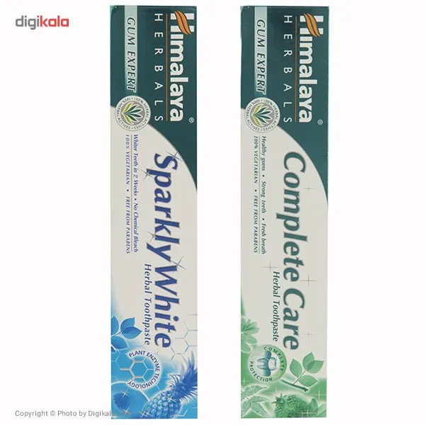 خمیر دندان هیمالیا مدل Complete Care And Sparkly White حجم 75 میلی لیتر بسته 2 عددی - تصویر 5