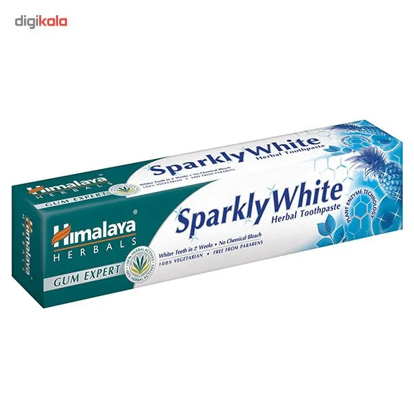 خمیر دندان هیمالیا مدل Mint Fresh And Sparkly White حجم 75 میلی لیتر بسته 2 عددی - تصویر 3