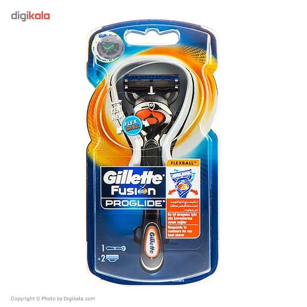 خود تراش ژیلت مدل Fusion Proglide Flexball به همراه تیغ یدک - تصویر 2