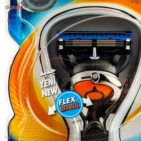 خود تراش ژیلت مدل Fusion Proglide Flexball به همراه تیغ یدک - تصویر 3