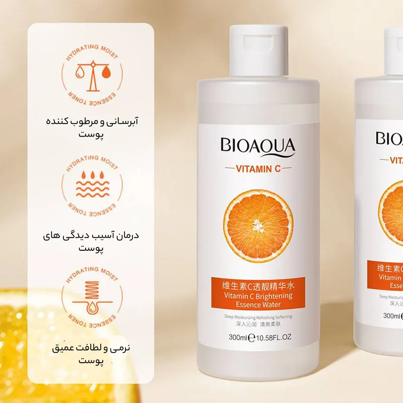 تونر بایو آکوا مدل Vitamin C حجم 300 میلی لیتر - تصویر 5