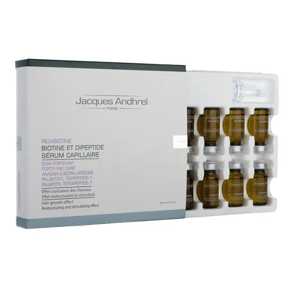 سرم تقویت کننده مو ژاک آندرل پاریس مدل RICHBIOTINE حجم 8 میلی لیتر بسته 10 عددی - تصویر 2