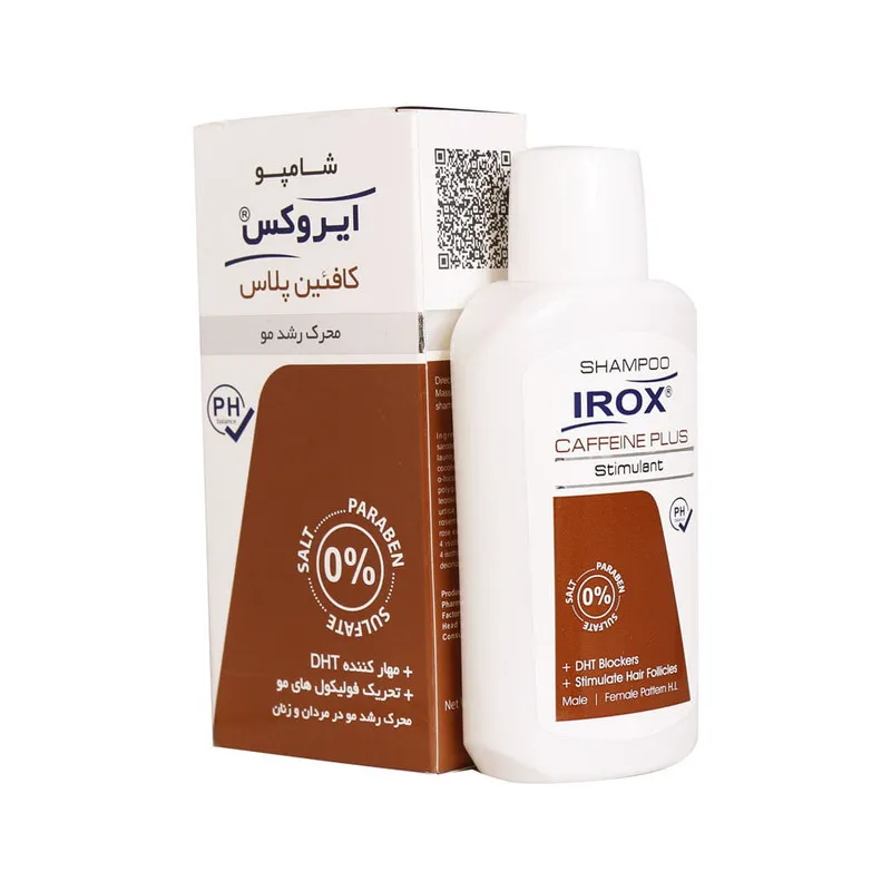 شامپو تقویت کننده و ضد ریزش مو ایروکس مدل Caffeine plus حجم 200 میلی لیتر - تصویر 2