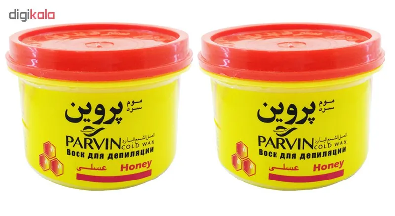 موم سرد پروین مدل Honey حجم 750 گرم بسته 2 عددی - تصویر 2