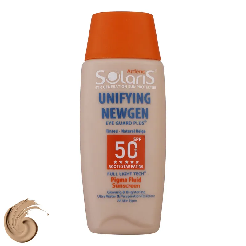 فلوئید ضدآفتاب رنگی آردن سولاریس +SPF50 مدل Unifying Newgen مناسب انواع پوست، حجم 75 میلیلیتر - تصویر 2
