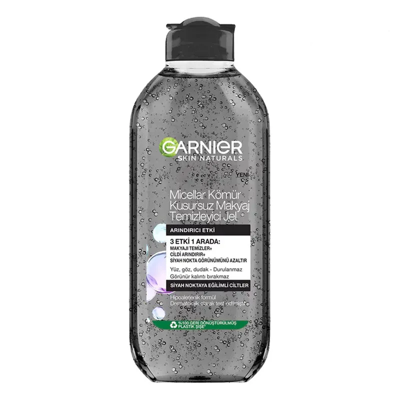ژل پاک کننده آرایش گارنیه مدل CHARCOAL حجم 400 میلی لیتر - تصویر 2
