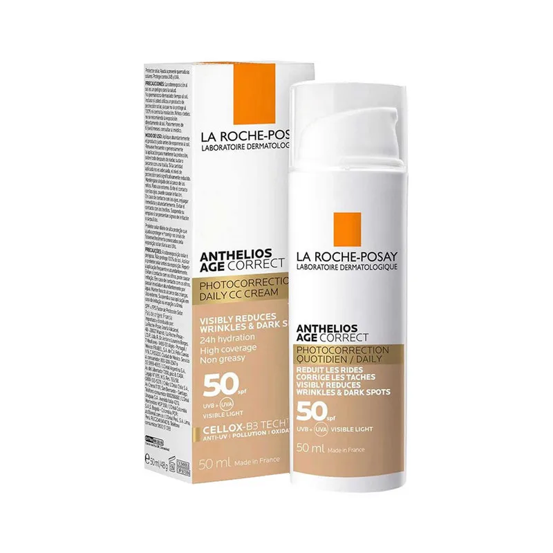 کرم ضد آفتاب رنگی لاروش پوزای SPF50 مدل age correct مناسب انوع پوست حجم 50 میلی لیتر - تصویر 4