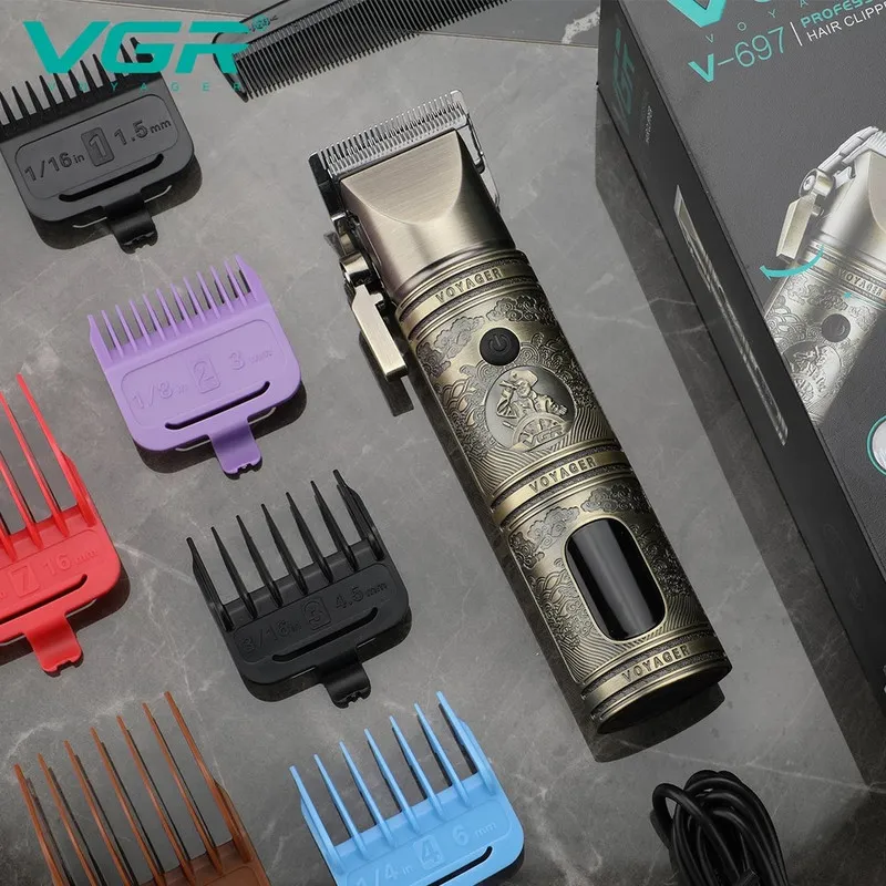 ماشین اصلاح موی سر و صورت وی جی ار مدل V-697 - تصویر 3
