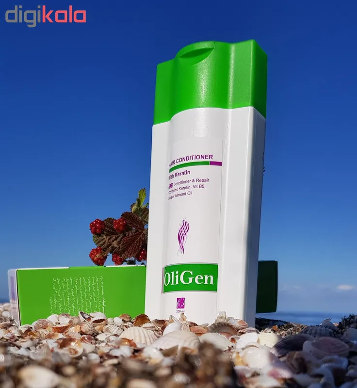 نرم کننده مو اُلی ژن مدل Hair Conditioner حجم 250 میلی لیتر - تصویر 4