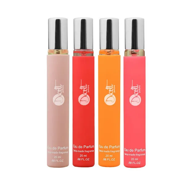 عطر جیبی زنانه دکلت مدل MEGAN حجم 20 میلی لیتر مجموعه 4 عددی - تصویر 2