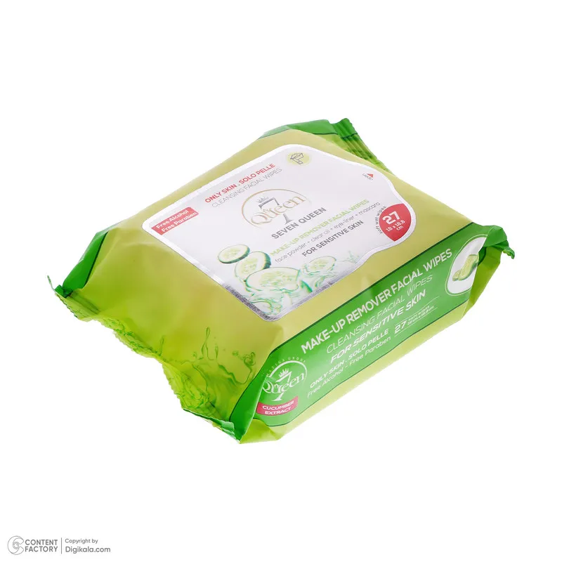 دستمال مرطوب سون کوئین مدل Cucumber بسته 27 عددی - تصویر 3