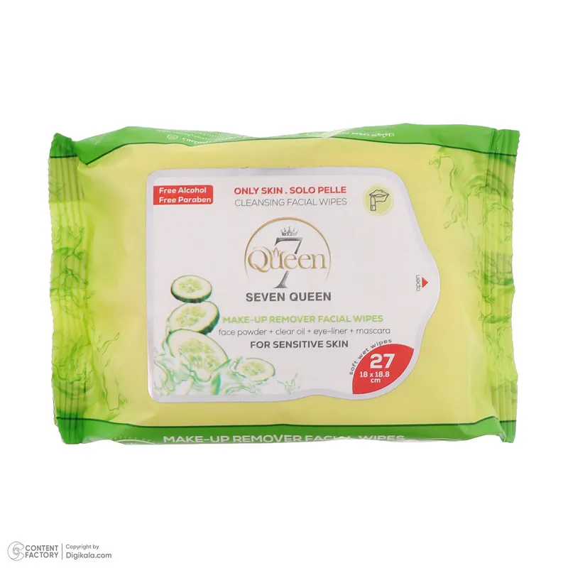 دستمال مرطوب سون کوئین مدل Cucumber بسته 27 عددی - تصویر 4